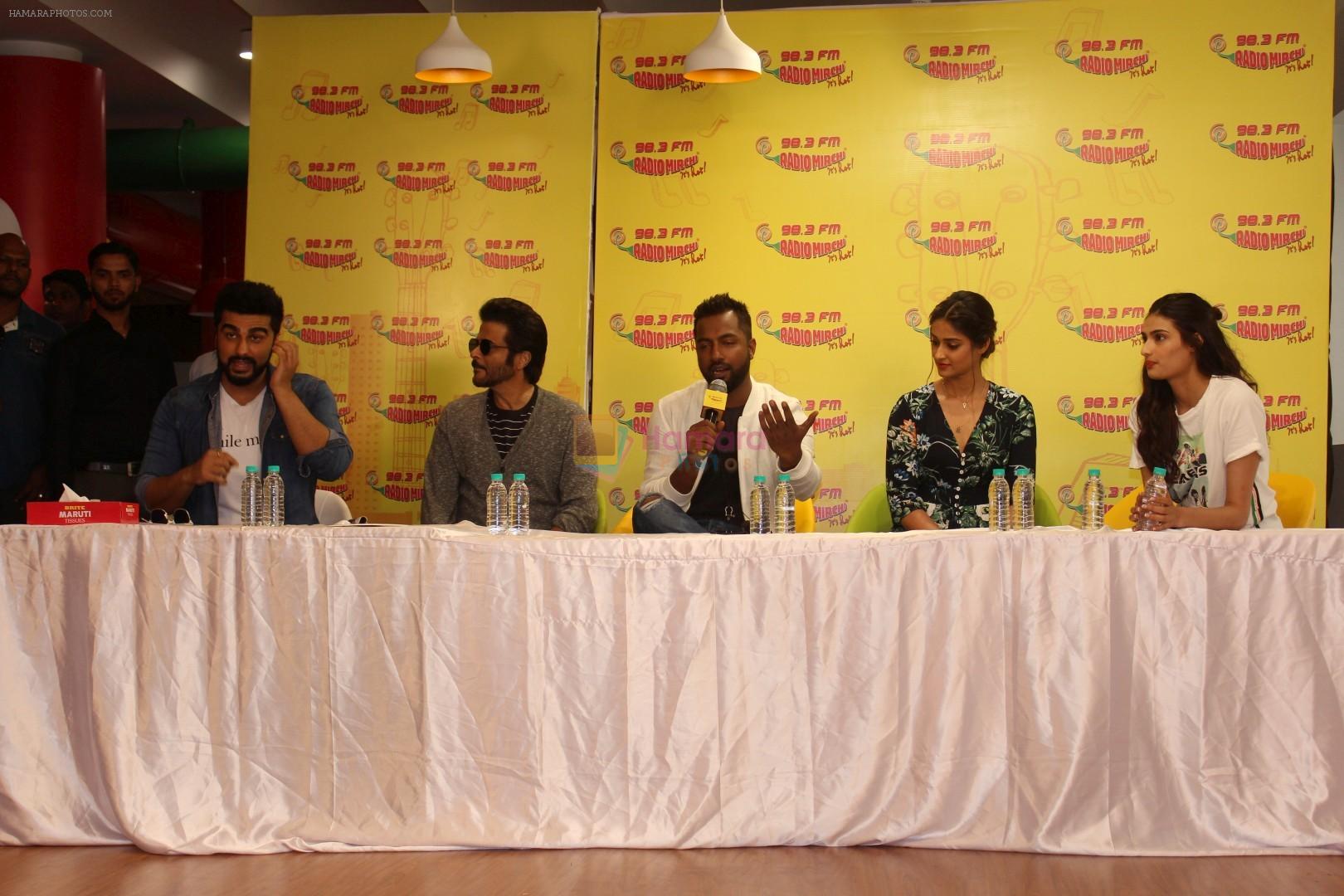 Arjun Kapoor, Ileana D'Cruz, Athiya Shetty, Anil Kapoor at the Unveiling of New Song Of Mubarakan in Radio Mirchi on 6th July 2017