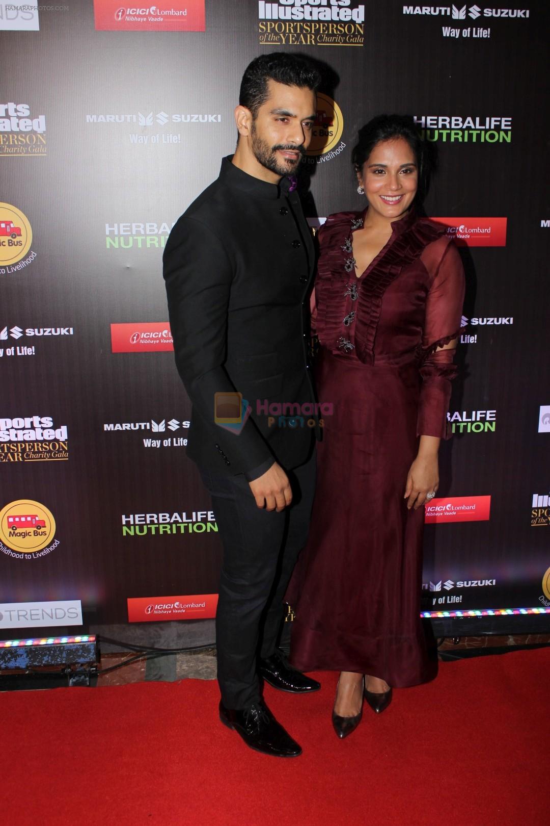 Richa Chadda, Angad Bedi at The 6th Edition Of SportsPerson Of The Year Awards 2017 on 7th July 2017