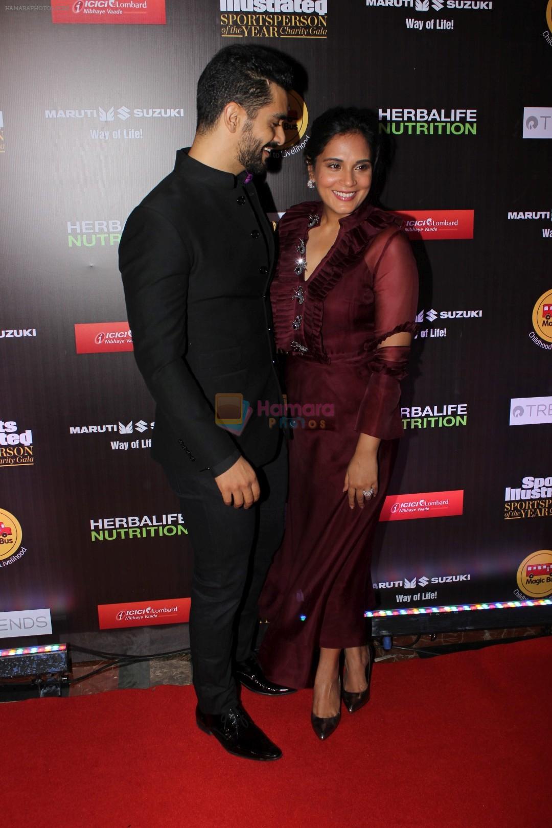 Richa Chadda, Angad Bedi at The 6th Edition Of SportsPerson Of The Year Awards 2017 on 7th July 2017