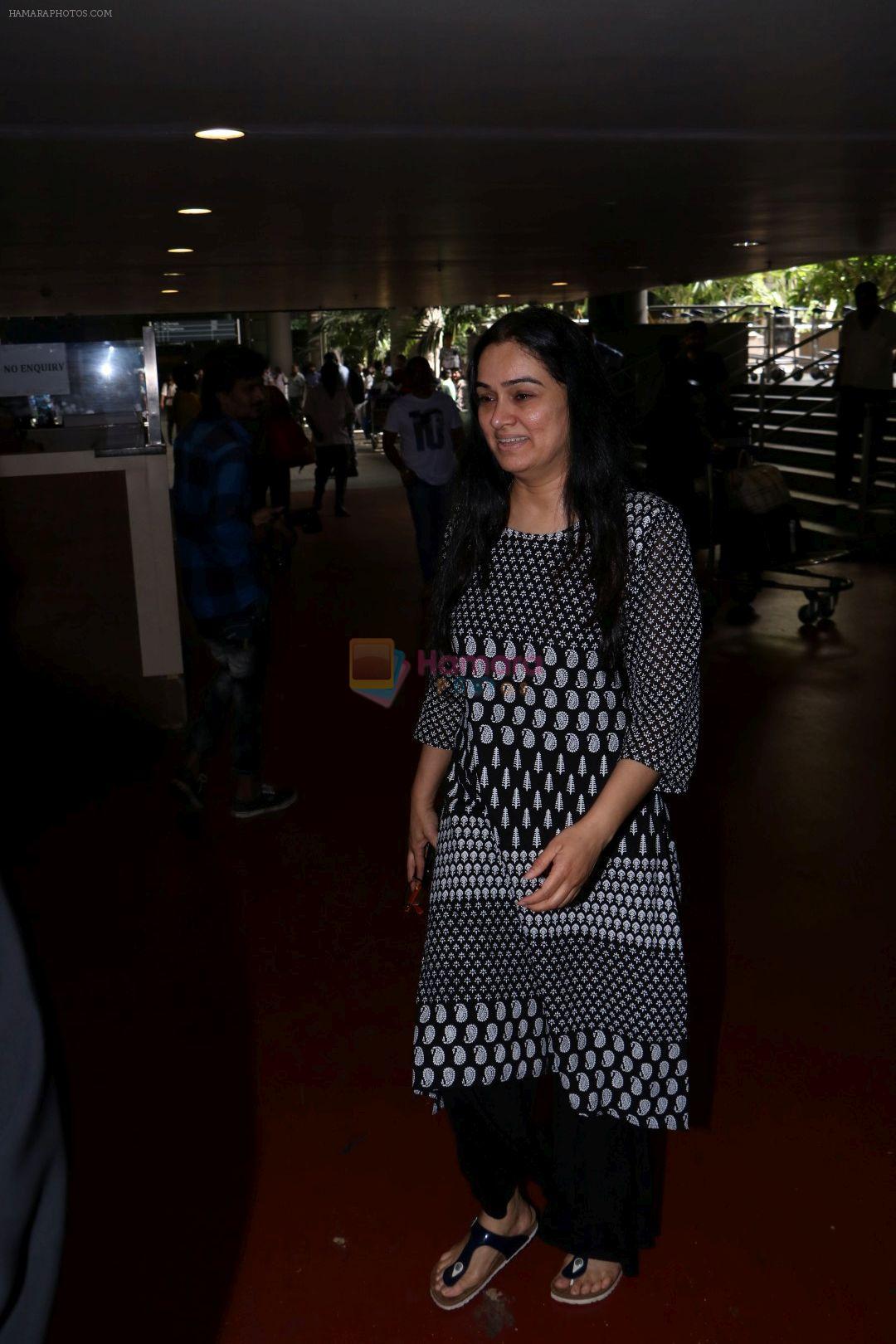 Padmini Kolhapure spotted at the Airport on 10th July 2017