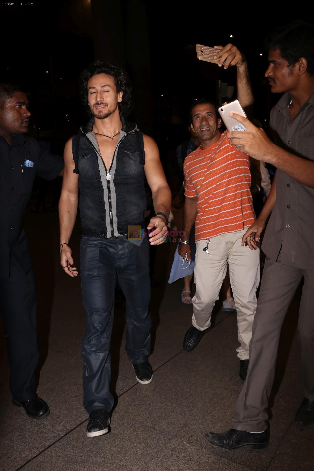 Tiger Shroff Spotted At Airport on 9th July 2017