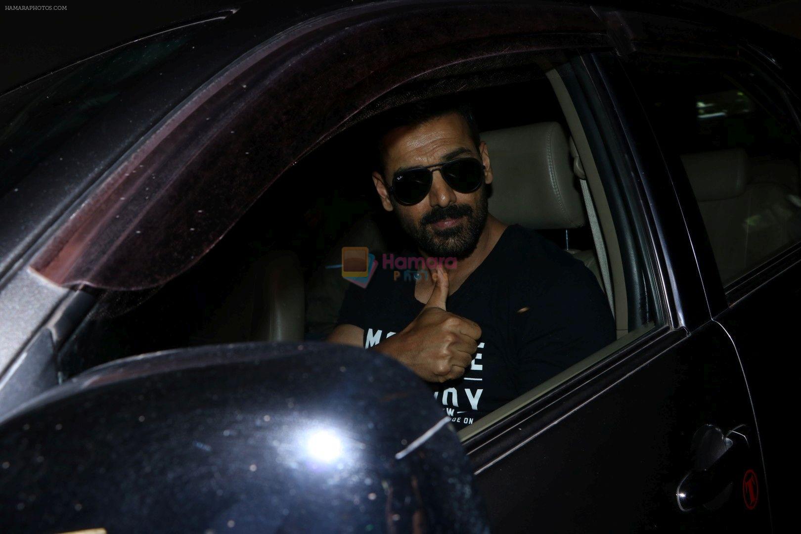 John Abraham spotted at the Airport on 10th July 2017