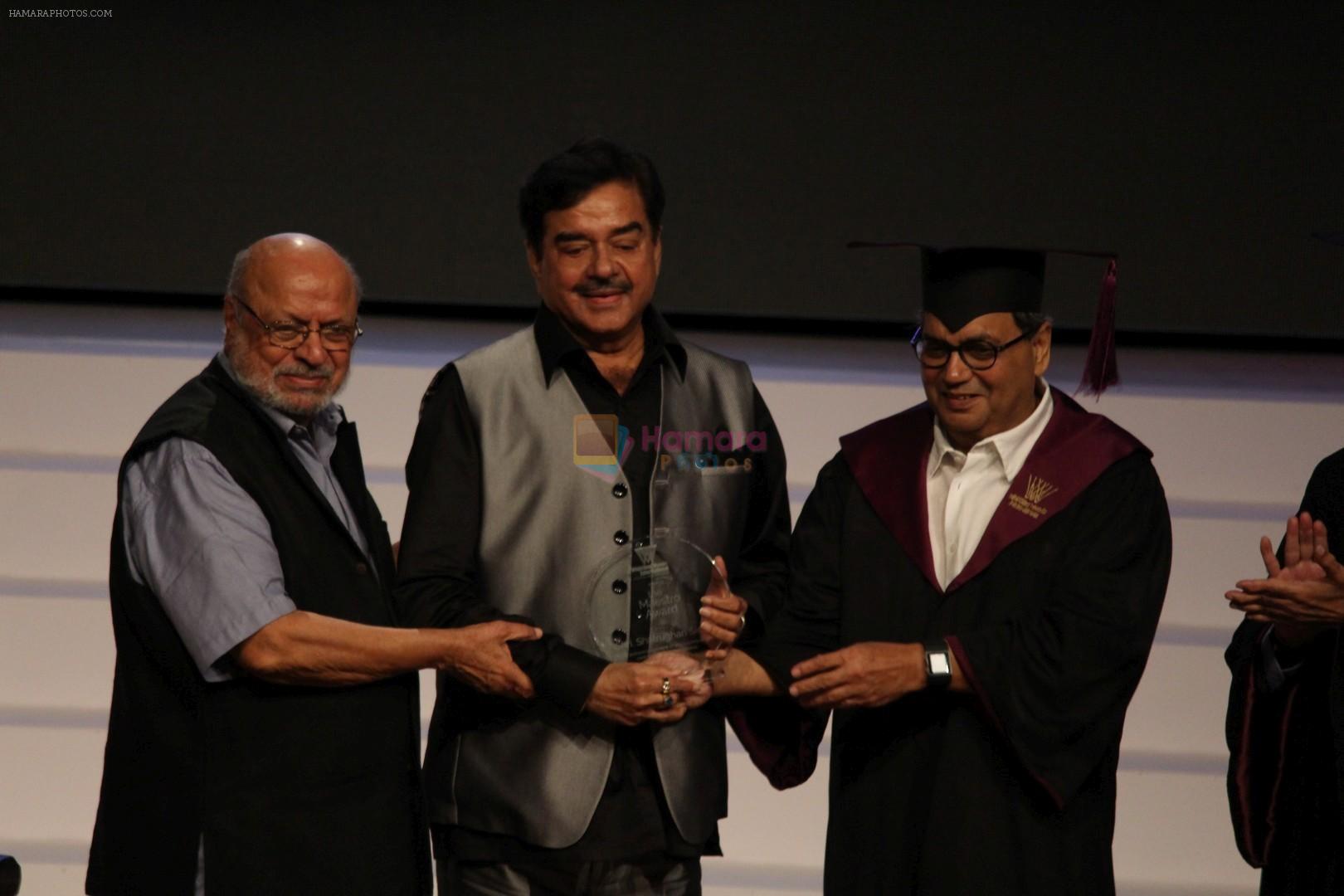 Shyam Benegal, Shatrughan Sinha, Subhash Ghai at the Celebration Of Whistling Woods International 10th Convocation Ceremony on 18th July 2017