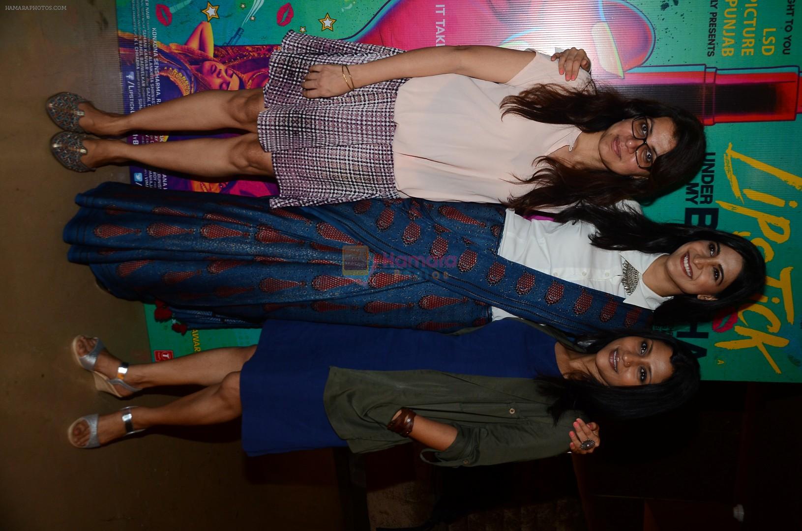 Konkona Sen Sharma, Aahana Kumrah at the Special Screening Of Film Lipstick Under My Burkha on 18th July 2017