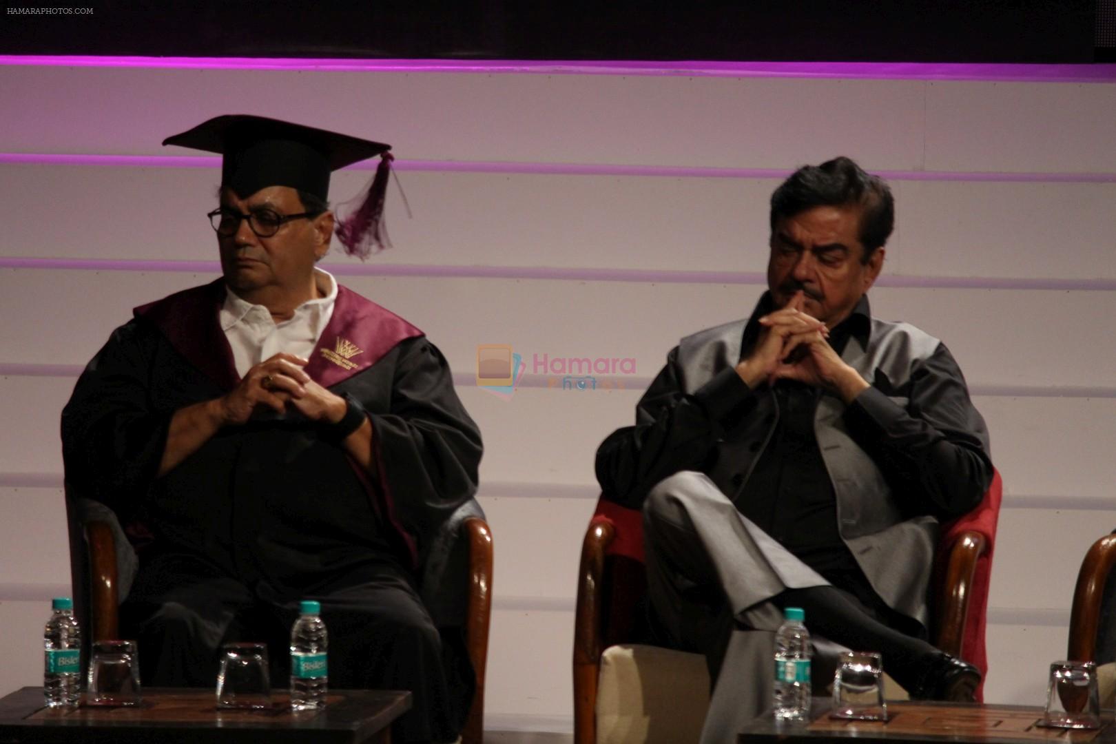 Shatrughan Sinha, Subhash Ghai at the Celebration Of Whistling Woods International 10th Convocation Ceremony on 18th July 2017