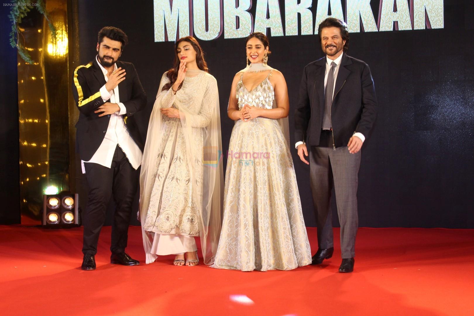 Arjun Kapoor, Anil Kapoor, Ileana D'Cruz, Athiya Shetty at Sangeet Ceremony Of Film Mubarakan on 20th July 2017