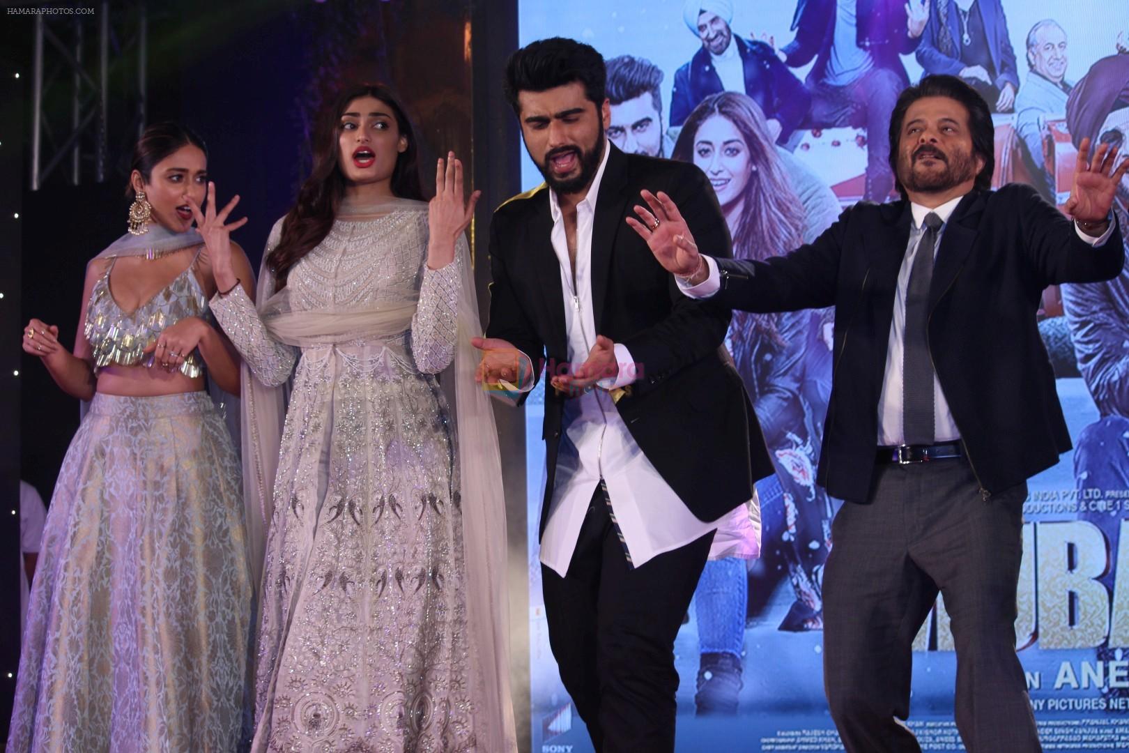 Arjun Kapoor, Anil Kapoor, Ileana D'Cruz, Athiya Shetty at Sangeet Ceremony Of Film Mubarakan on 20th July 2017