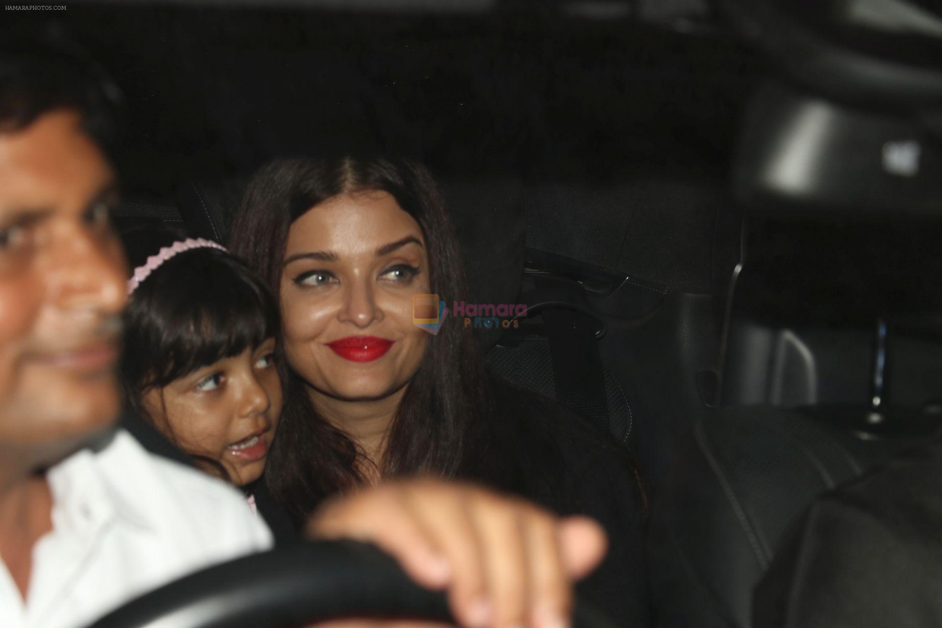 Aishwarya Rai with daughter Aaradhya Bachchan spotted at the airport on 22nd July 2017