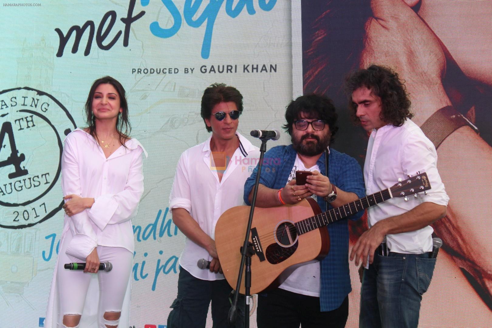Shah Rukh Khan, Anushka Sharma, Imtiaz Ali, Pritam Chakraborty at the Song Launch Of Film Jab Harry Met Sejal on 26th July 2017