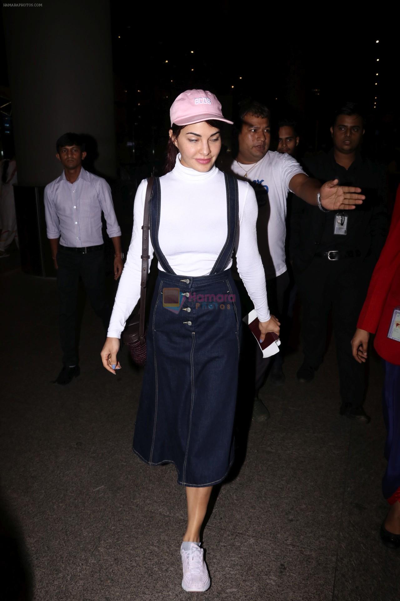 Jacqueline Fernandez spotted at airport on 29th July 2017