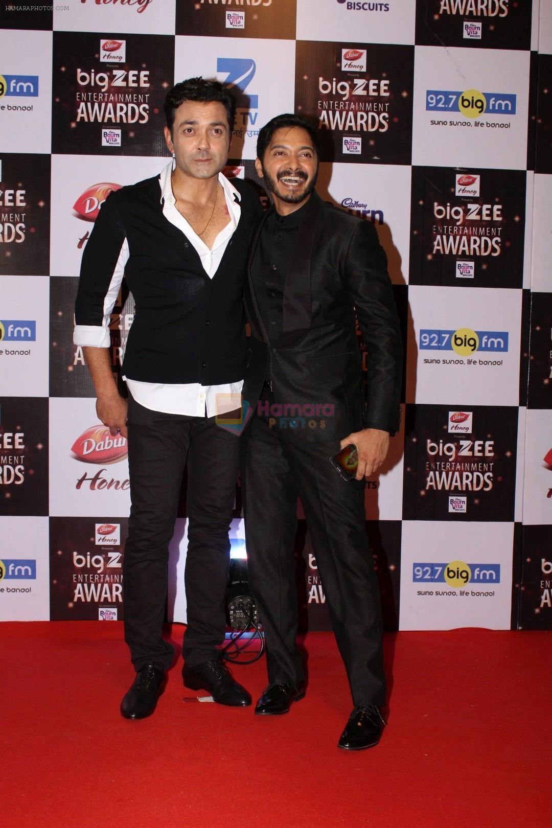Bobby Deol, Shreyas Talpade At Red Carpet Of Big Zee Entertainment Awards 2017 on 29th July 2017