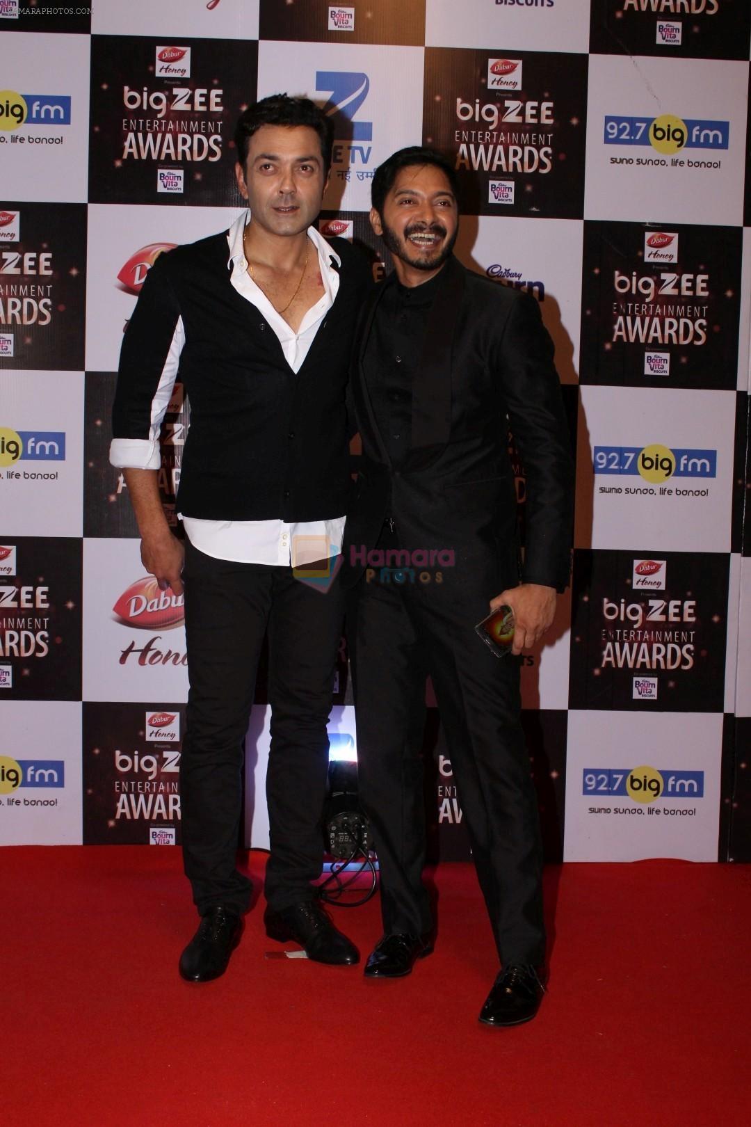 Bobby Deol, Shreyas Talpade At Red Carpet Of Big Zee Entertainment Awards 2017 on 29th July 2017