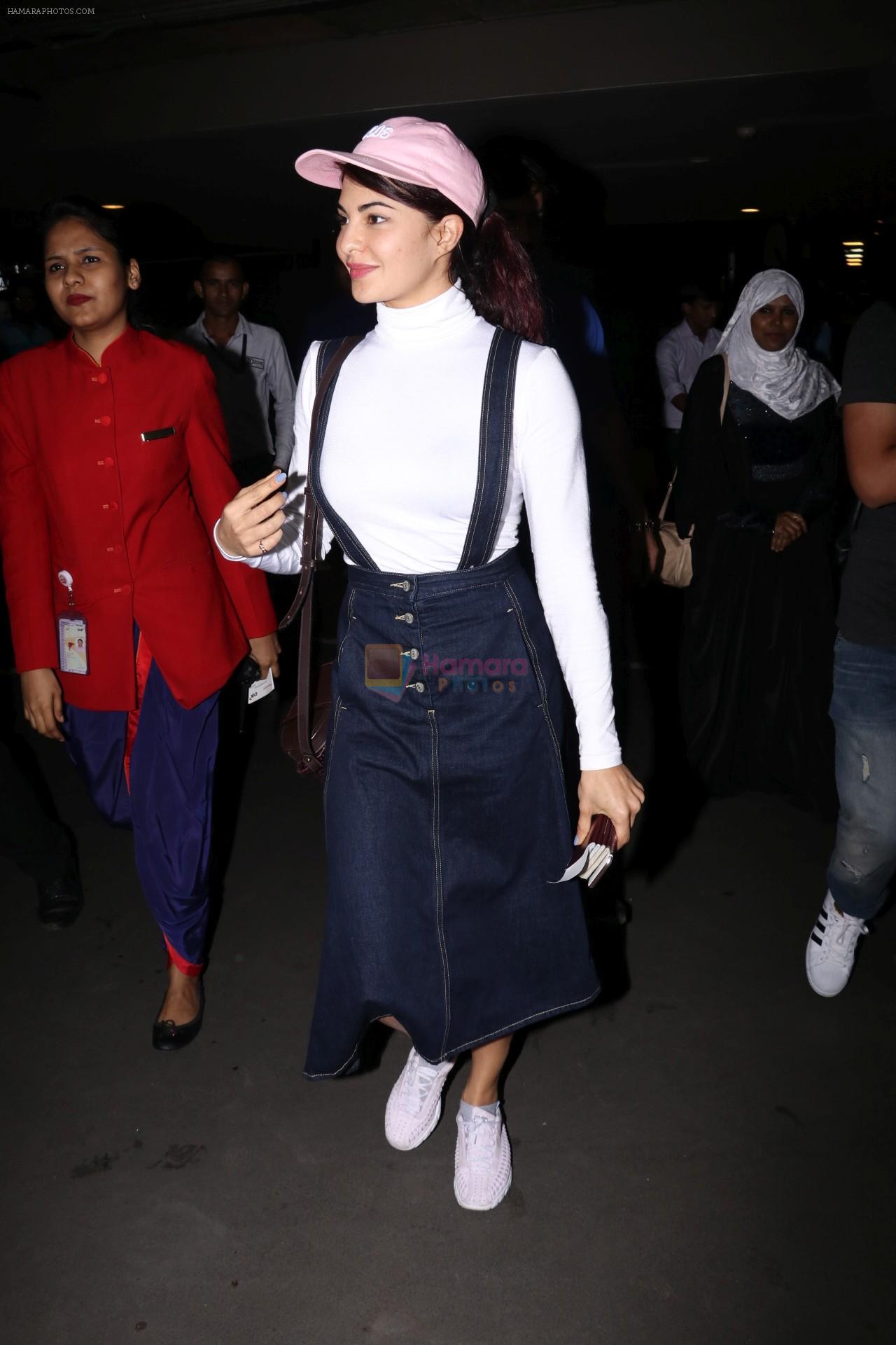 Jacqueline Fernandez spotted at airport on 29th July 2017