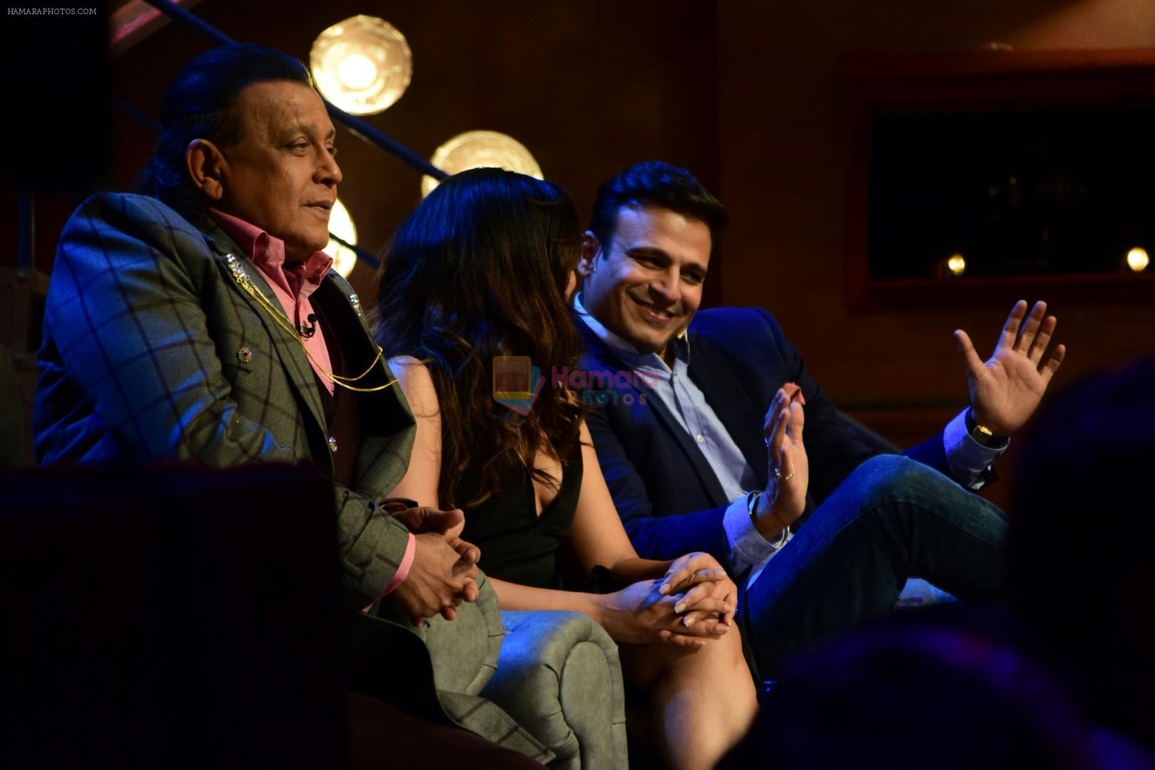 Vivek Oberoi, Richa Chadda, Mithun Chakraborty  at the Episode Shoot Of The Drama Company on 29th July 2017