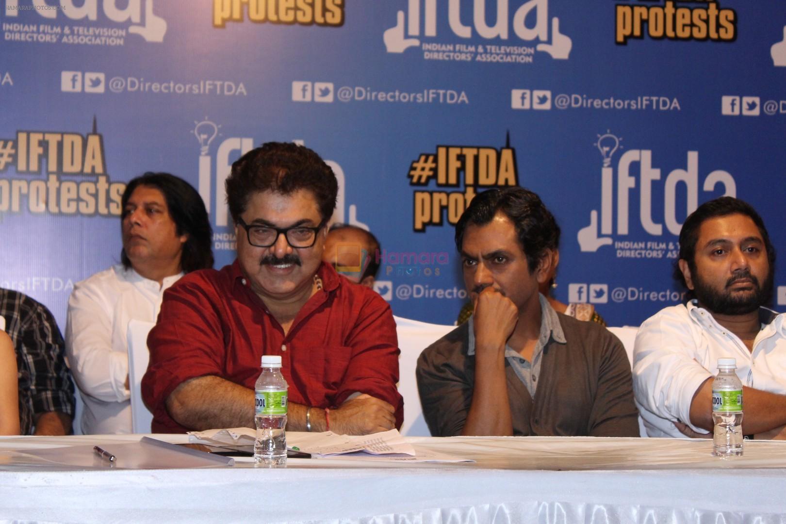 Ashok Pandit, Nawazuddin Siddiqui At The Press Conference Along With Iftda (Indian Films & Tv Directors Association) on 2nd Aug 2017