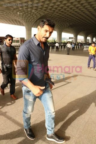 John Abraham Spotted At Airport on 4th Aug 2017