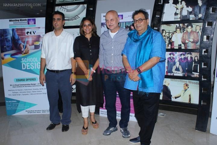 Anupam Kher, Subhash Ghai Starts The New Session Year Of 2017 The 5th Veda Of Whistling Woods International on 3rd Aug 2017