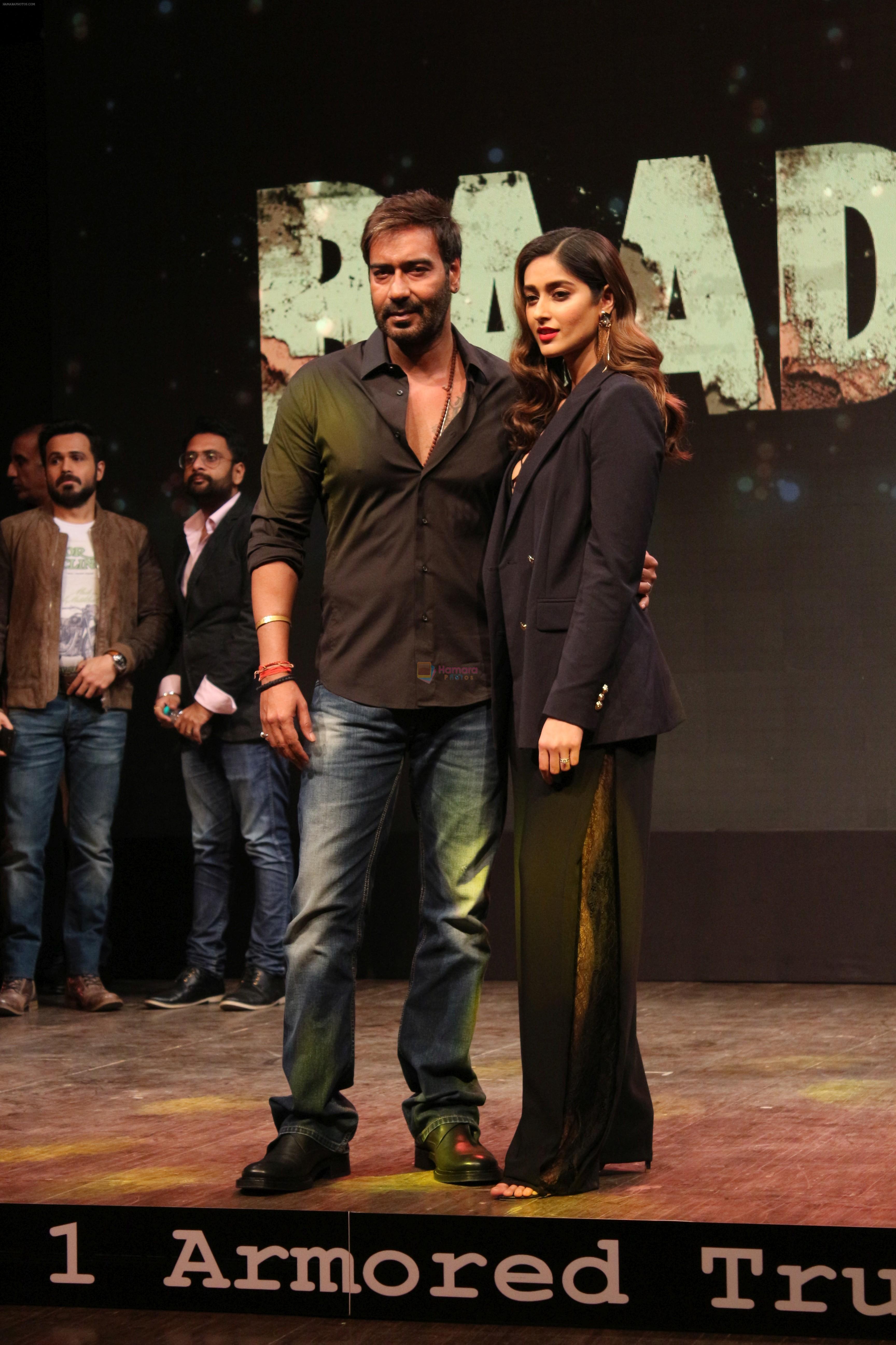 Ajay Devgan, Ileana D�Cruz at The Trailer Launch Of Baadshaho on 7th Aug 2017-1