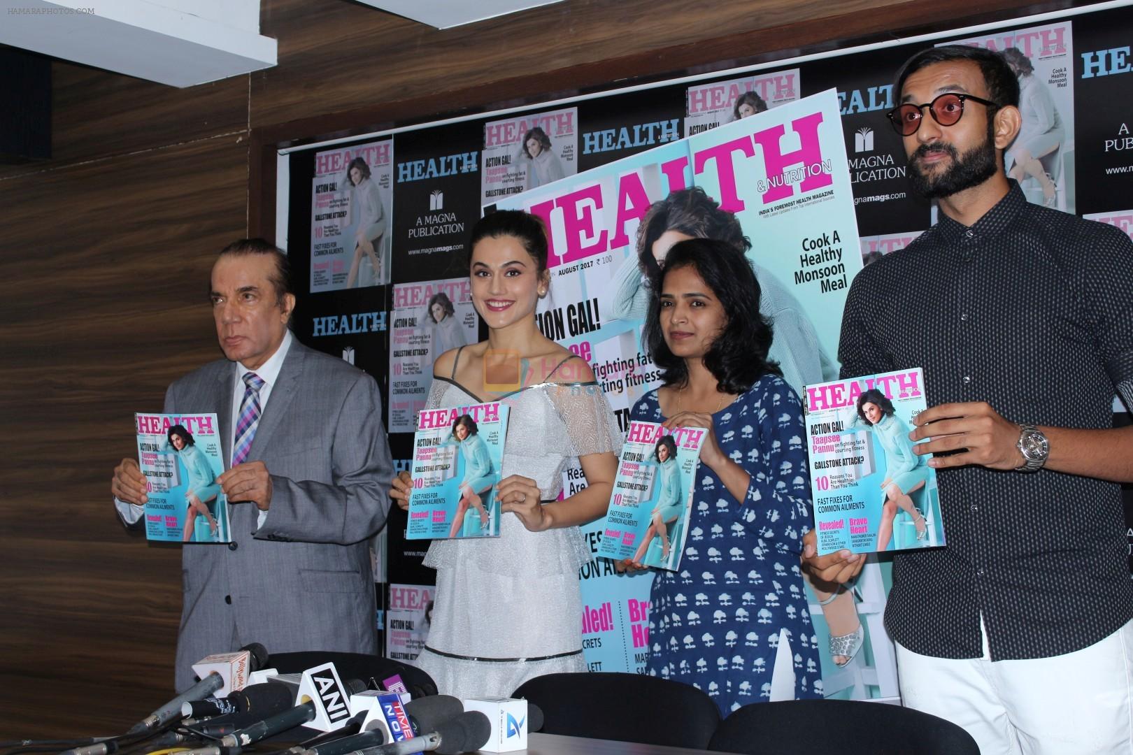 Taapsee Pannu Unveils Health & Nutrition August Issue on 8th Aug 2017