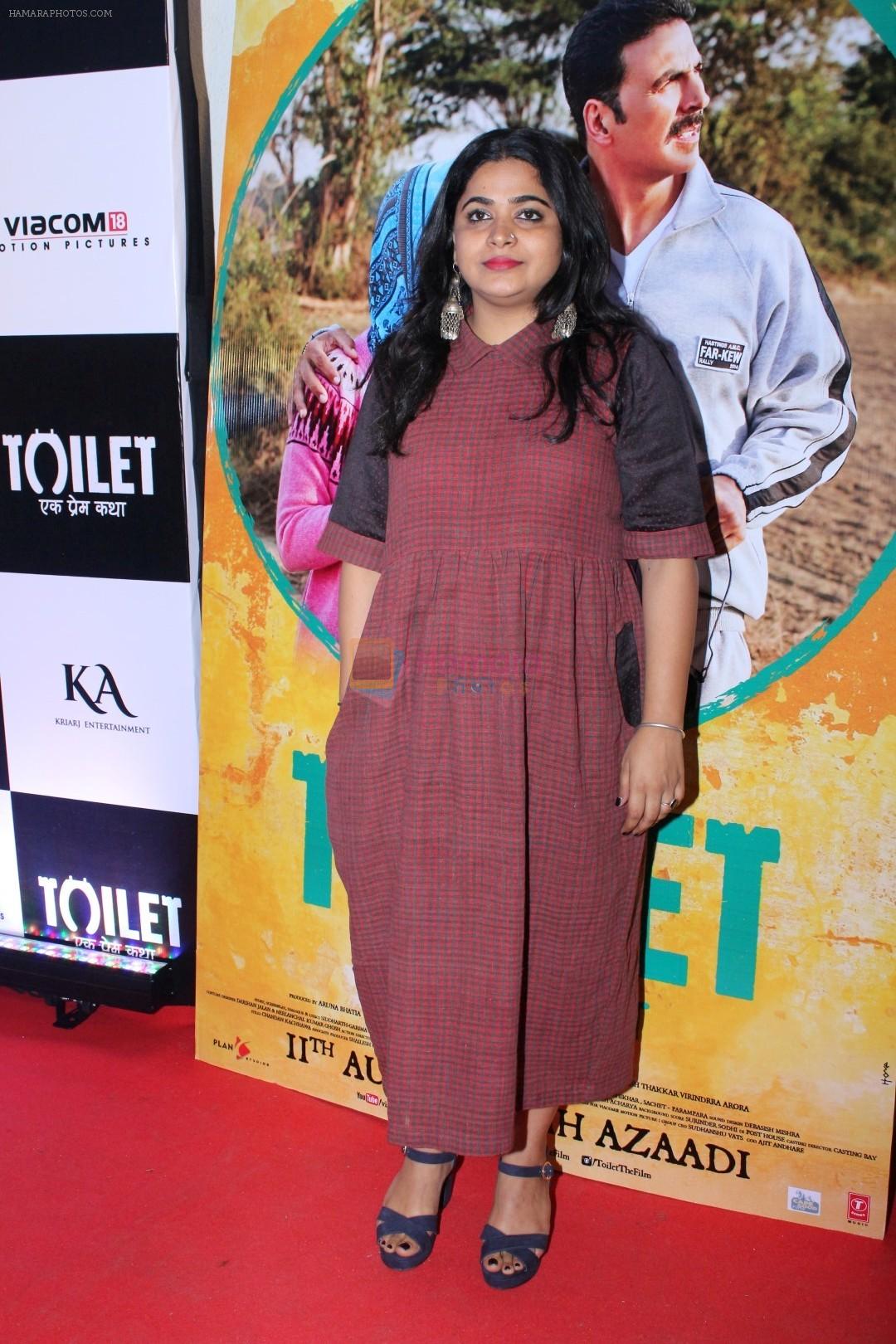 Ashwiny Iyer Tiwari at the Special Screening Of Film Toilet Ek Prem Katha on 10th Aug 2017