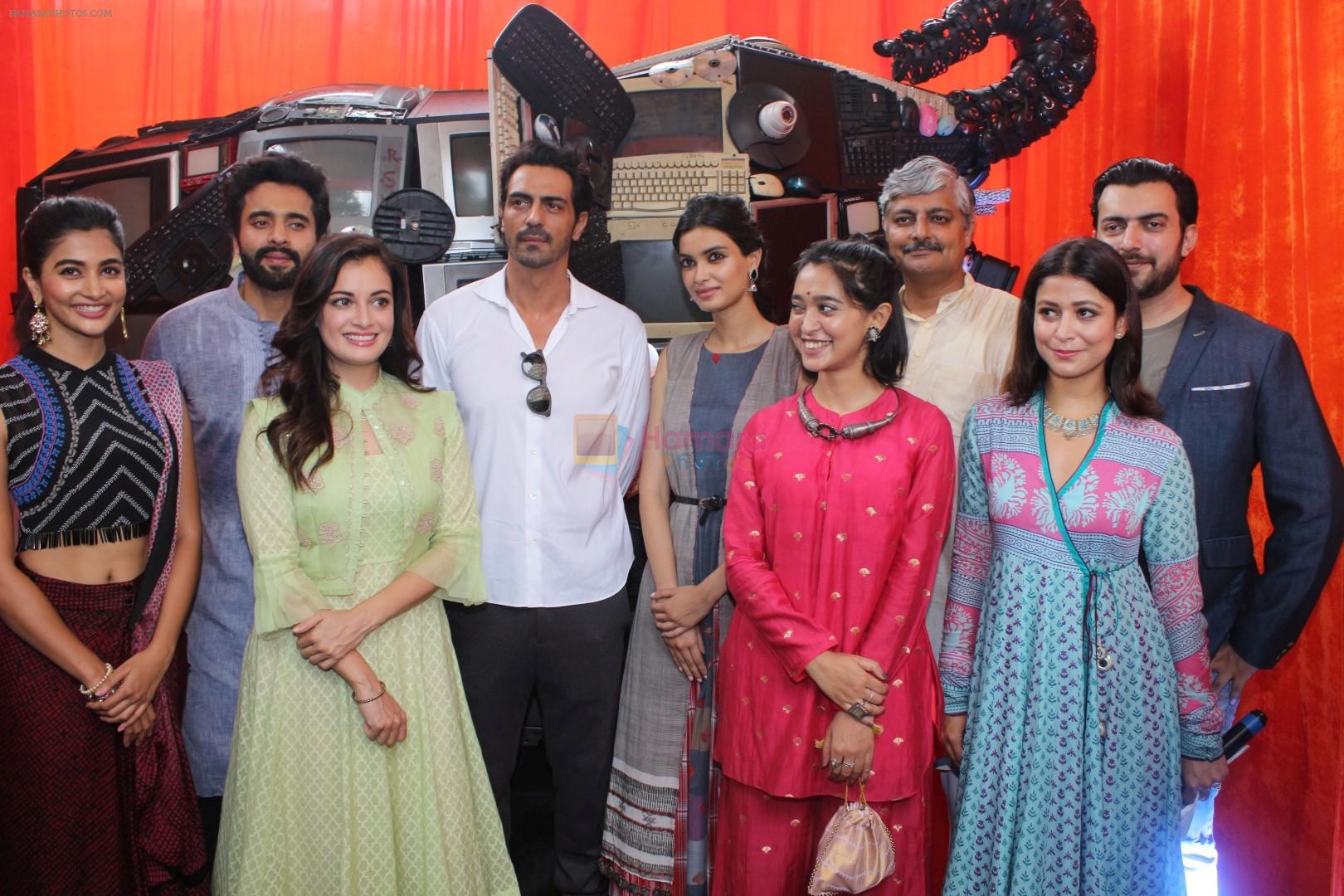 Dia Mirza, Arjun Rampal, Pooja Hegde, Diana Penty, Jackky Bhagnani at the launch of Gaj Yatra on 13th Aug 2017