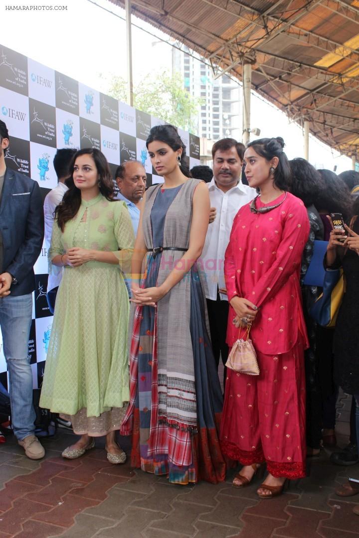 Dia Mirza, Diana Penty at the launch of Gaj Yatra on 13th Aug 2017