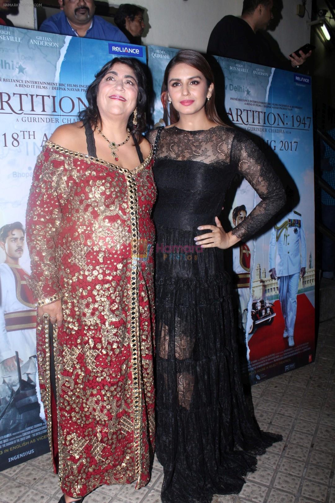 Huma Qureshi, Gurinder Chadha at the Special Screening Of Film Partition 1947 on 17th Aug 2017