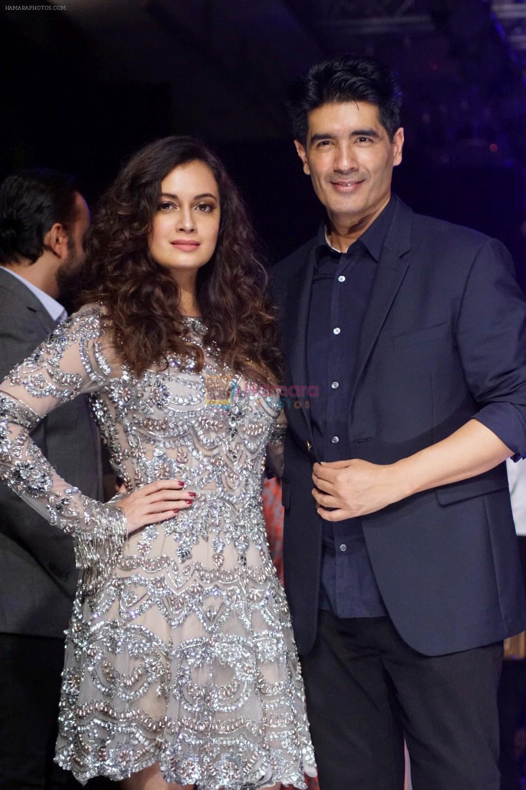 Dia Mirza as Guest For Manish Malhotra At LFW Winter Festive 2017 on 20th Aug 2017
