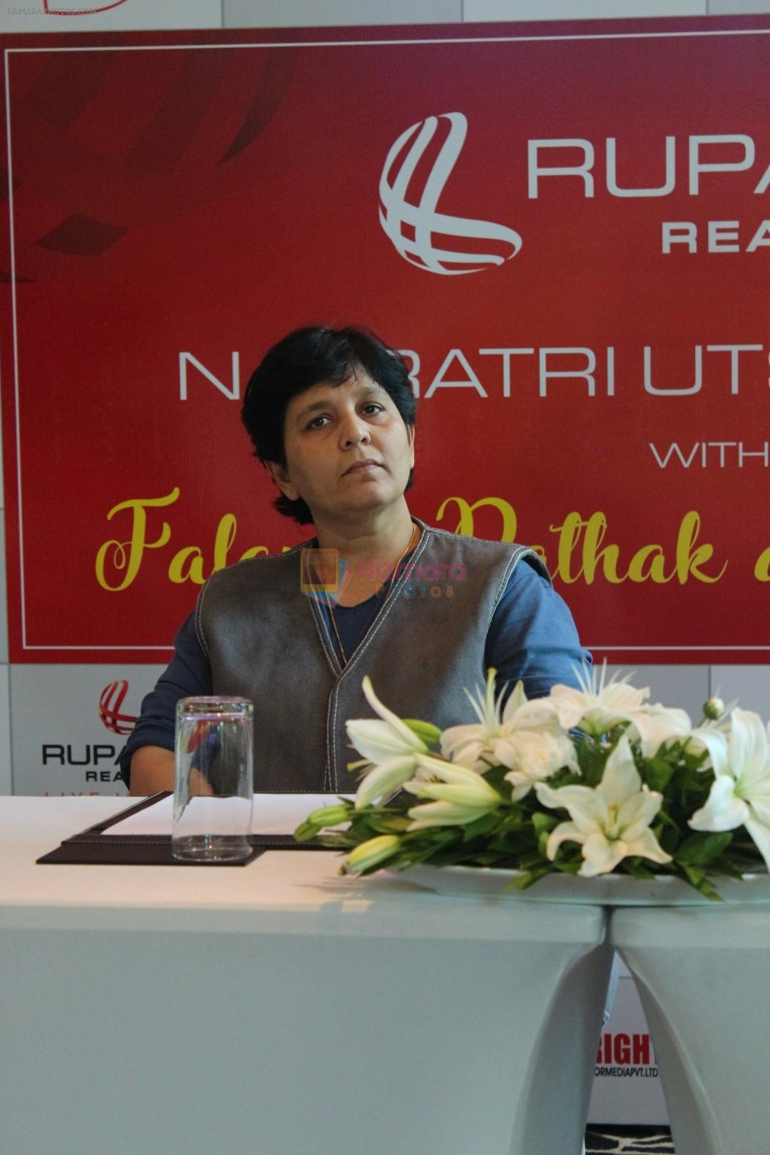 Falguni Pathak at the press conference To Announce Ruprel Reality Association on 22nd Aug 2017