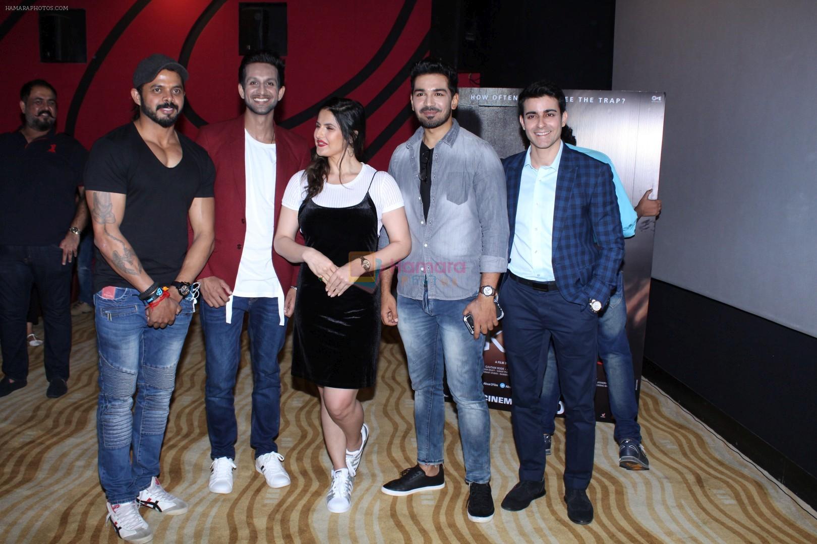 Zareen Khan, Gautam Rode, Abhinav Shukla, Sreesanth, Mohit Madaan at The Trailer Launch Of Aksar 2 on 28th Aug 2017