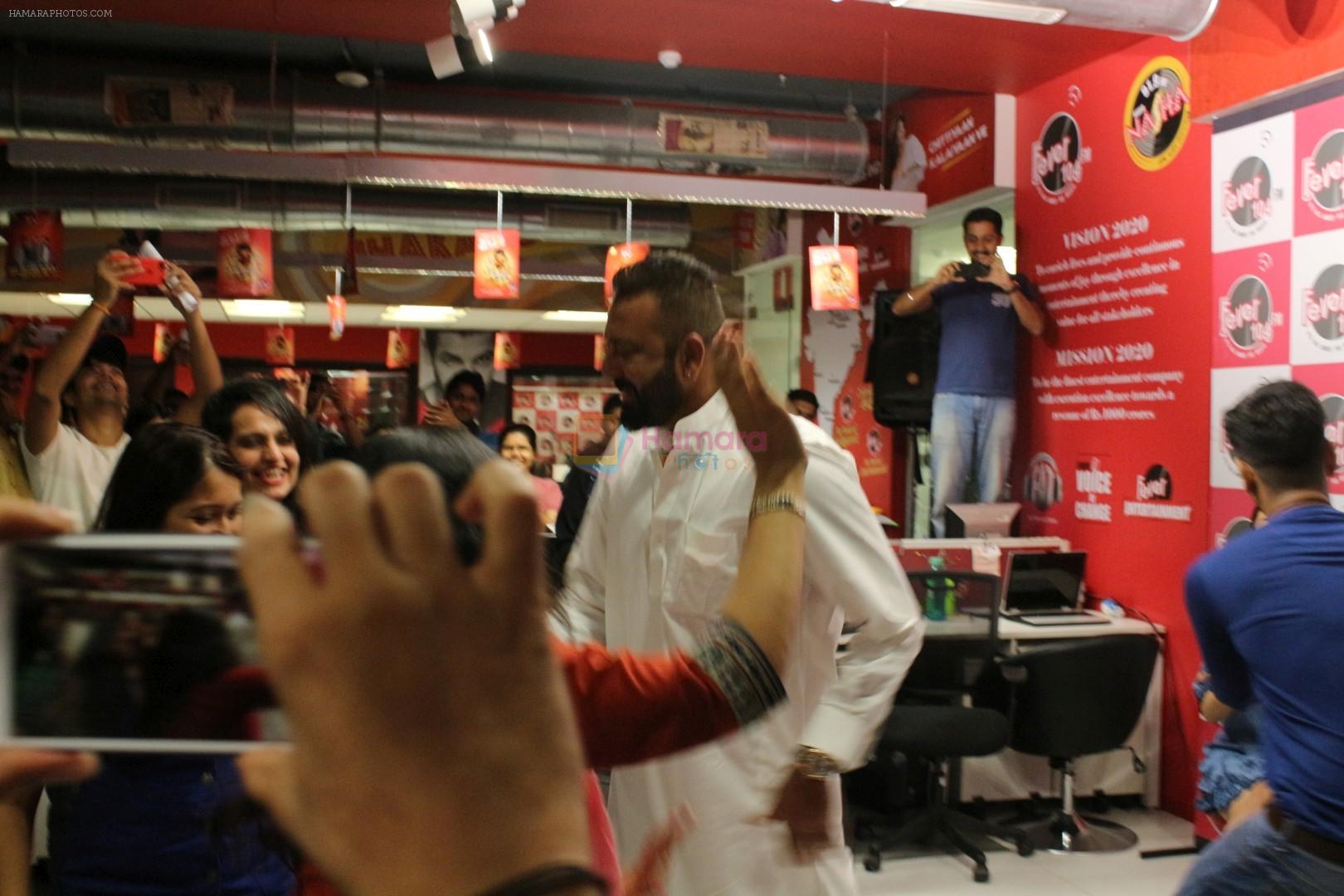 Sanjay Dutt Spotted At FEVER 104 FM For Promoting Film Bhoomi on 28th Aug 2017