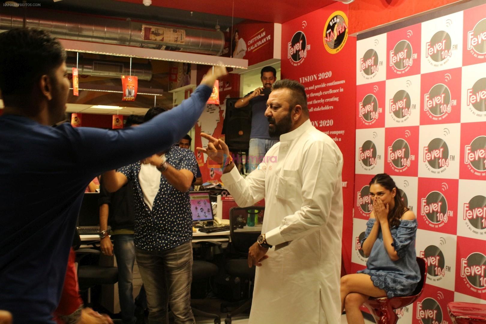 Sanjay Dutt, Aditi Rao Hydari Spotted At FEVER 104 FM For Promoting Film Bhoomi on 28th Aug 2017