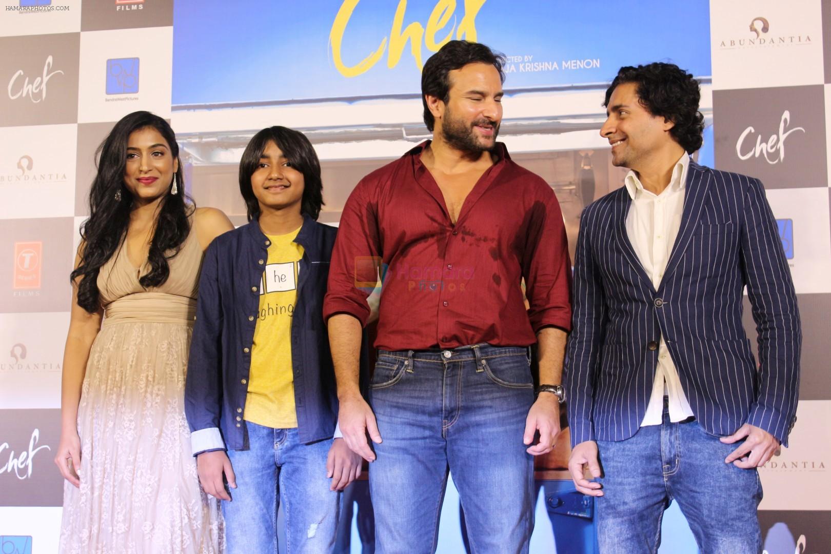 Chandan Roy Sanyal, Padmapriya, Svar Kamble, Saif Ali Khan at the Trailer Launch Of Film Chef on 31st Aug 2017