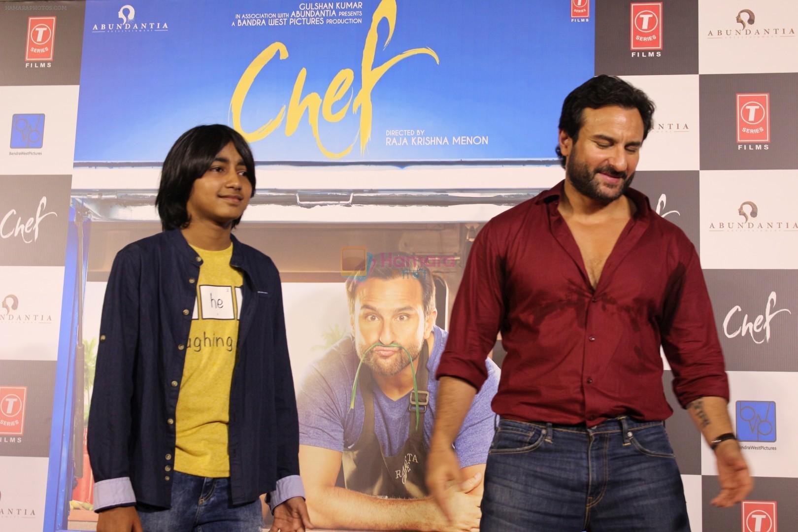 Svar Kamble, Saif Ali Khan at the Trailer Launch Of Film Chef on 31st Aug 2017