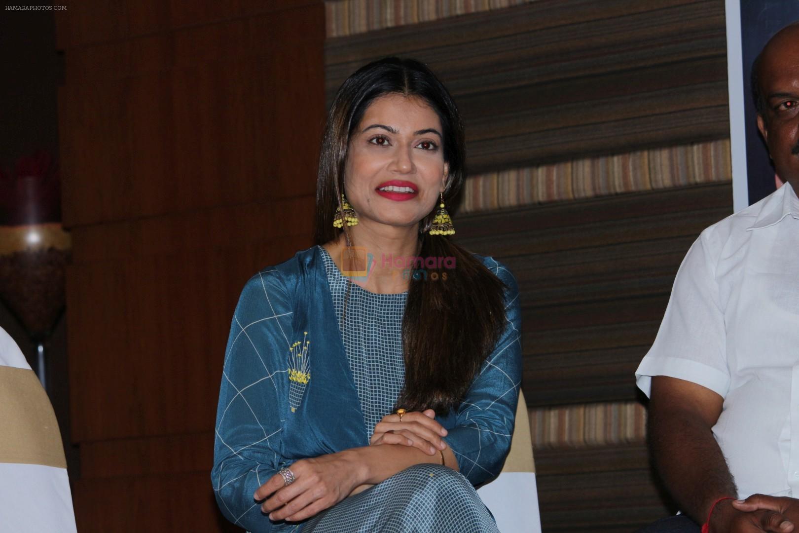Payal Rohatgi at the press conference To Make Biopic On Legendary K D Jadhav on 1st Sept 2017