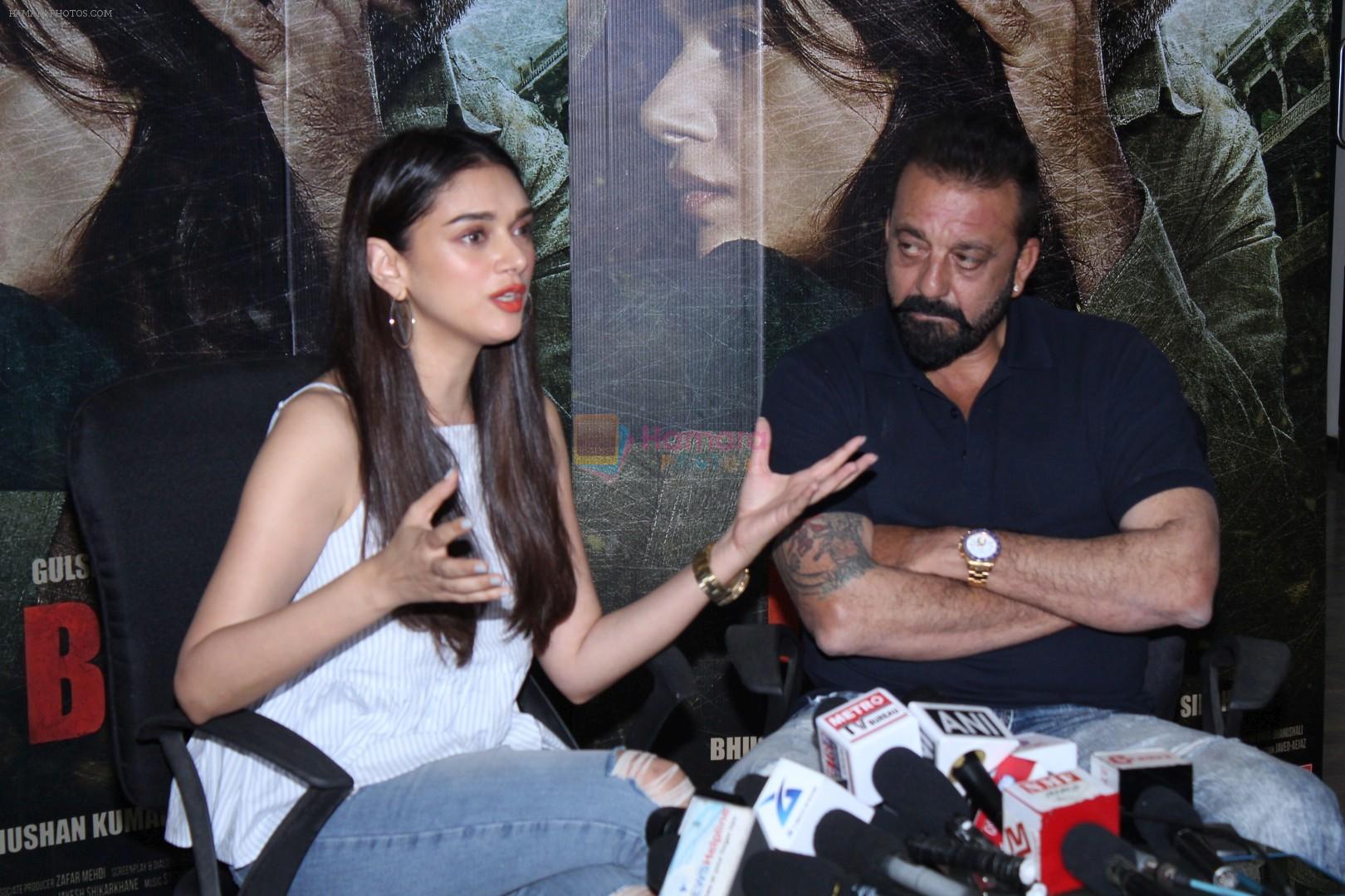 Sanjay Dutt, Aditi Rao Hydari Spotted During Promotional Interview For Film Bhoomi on 9th Sept 2017