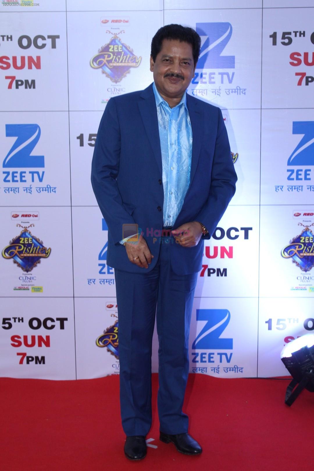 Udit Narayan at the Red Carpet Of The Grand Celebration Of Zee Rishtey Awards 2017 on 10th Sept 2017