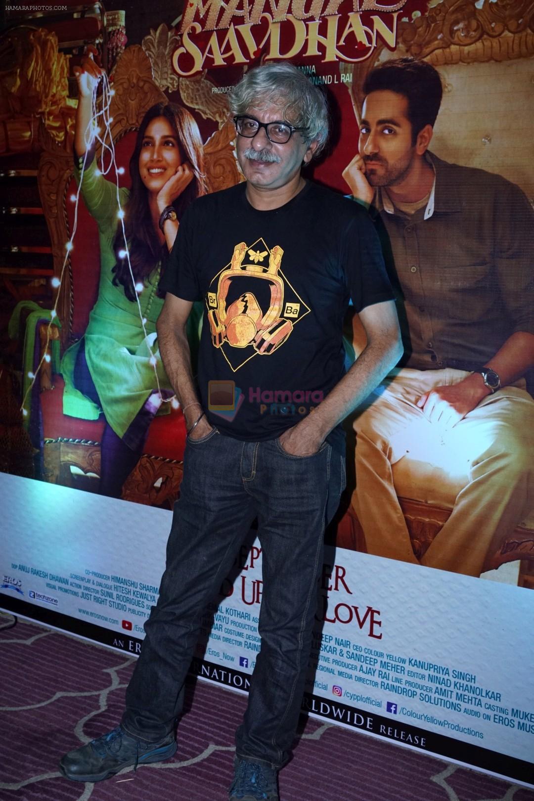 Sriram Raghavan at the Success Party Of Film Shubh Mangal Saavdhan on 12th Sept 2017