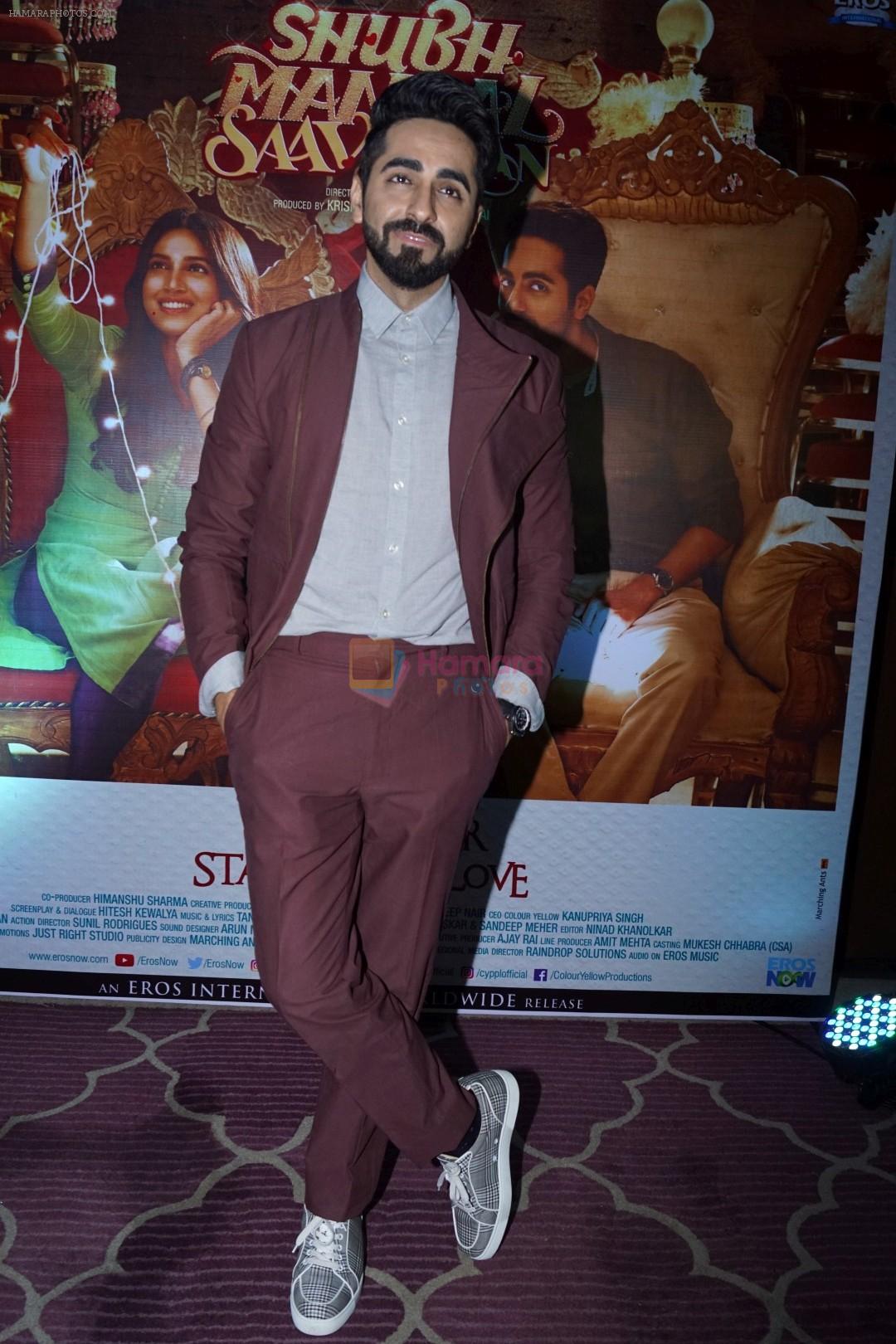 Ayushamann Khurrana at the Success Party Of Film Shubh Mangal Saavdhan on 12th Sept 2017