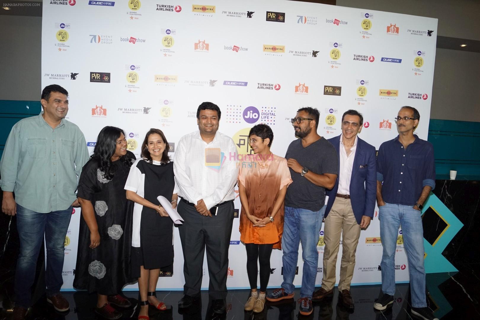 Kiran Rao, Anurag Kashyap, Siddharth Roy Kapoor, Rohan Sippy at the press conference of Jio Mami Festival 2017 on 14th Sept 2017