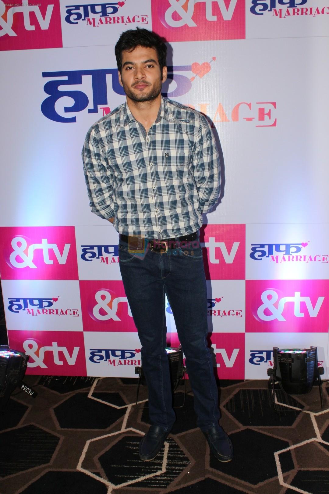 Tanuj Miglani at the Launch Of &TV New Show Half Marriage on 14th Sept 2017