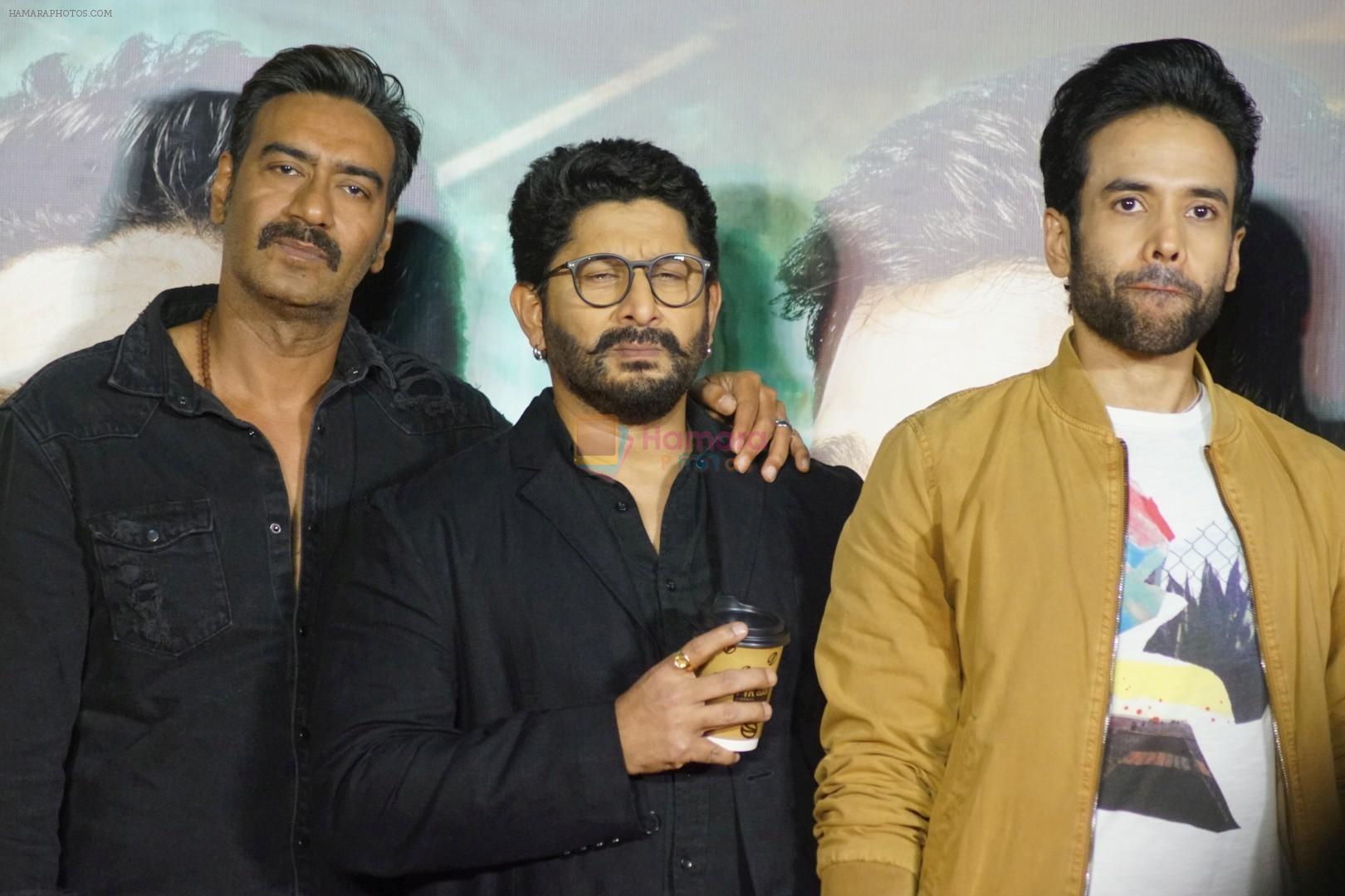 Ajay Devgan, Arshad Warsi, Tusshar Kapoor at the Trailer Launch Of Film Golmaal Again on 22nd Sept 2017