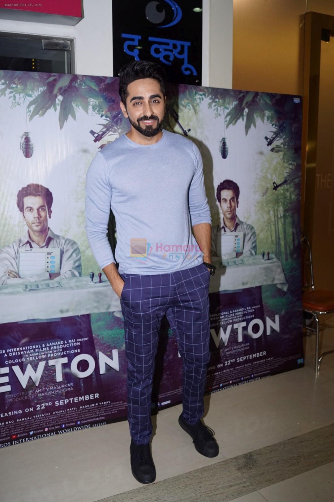 Ayushmann Khurrana at the Special Screening Of Film Newton At The View on 21st Sept 2017