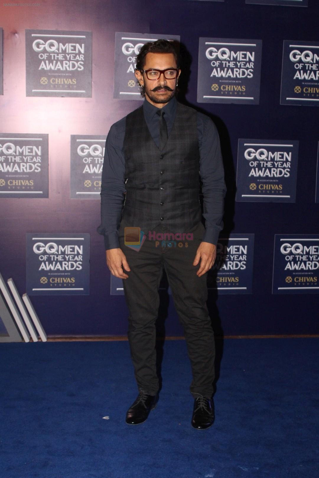 Aamir Khan At Red Carpet Of GQ Men Of The Year Awards 2017 on 22nd Sept 2017