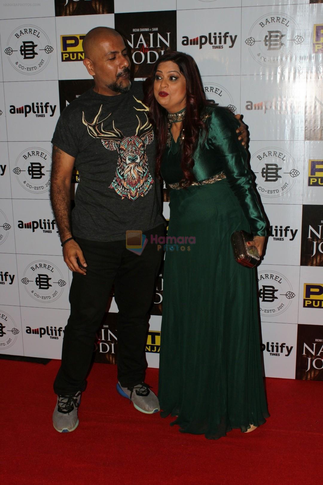 Vishal Dadlani, Richa Sharma at the Music Launch Of Nain Na Jodi on 25th Sept 2017