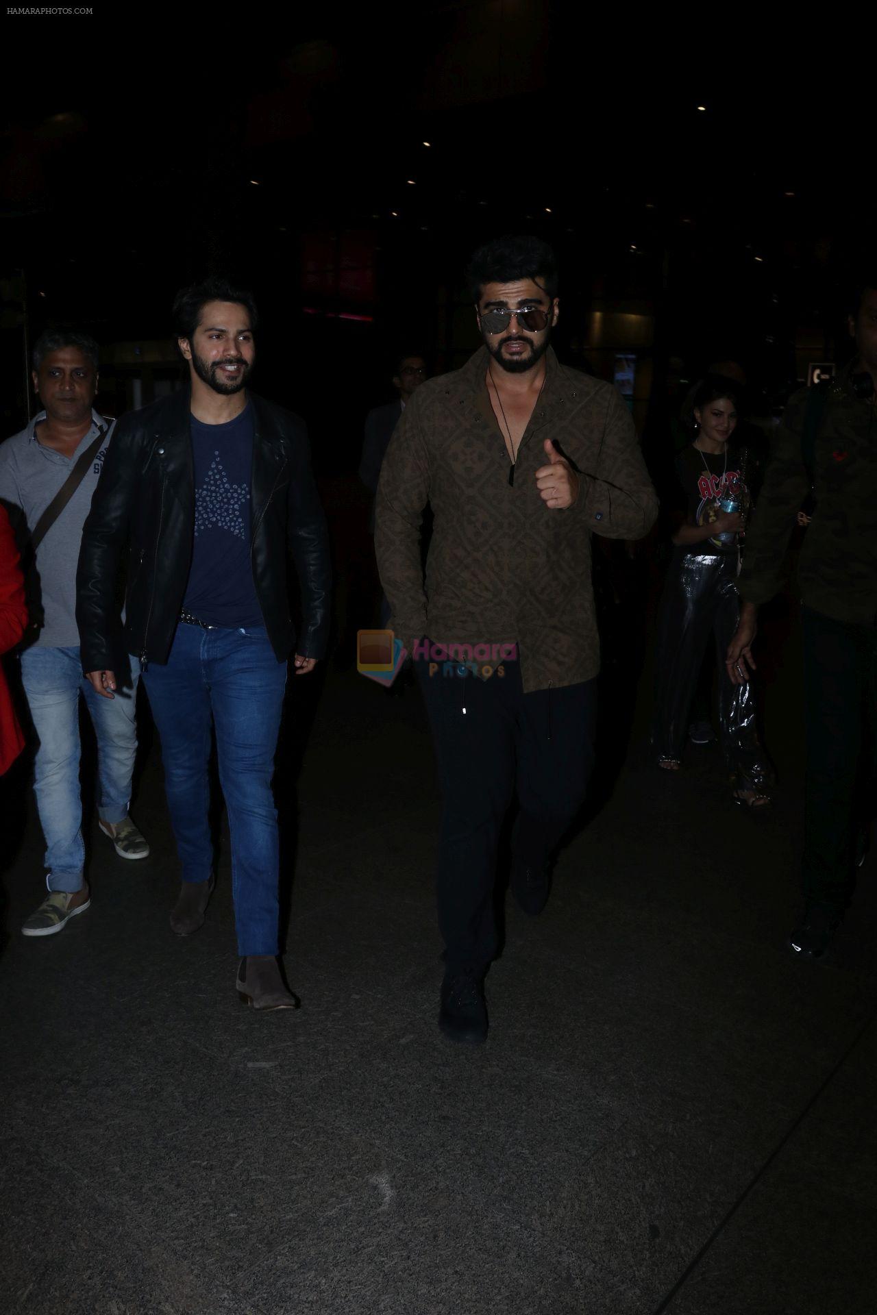 Varun Dhawan, Arjun Kapoor Spotted At Airport on 28th Sept 2017