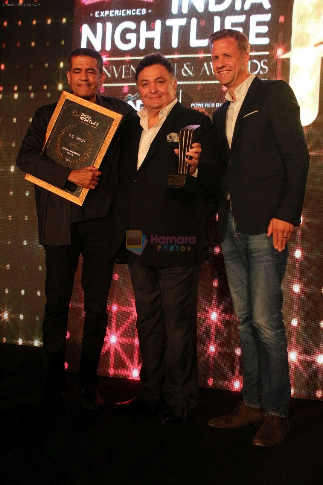Rishi Kapoor at INCA ( Inidia Nightlife Convention Awards) on 2nd Oct 2017