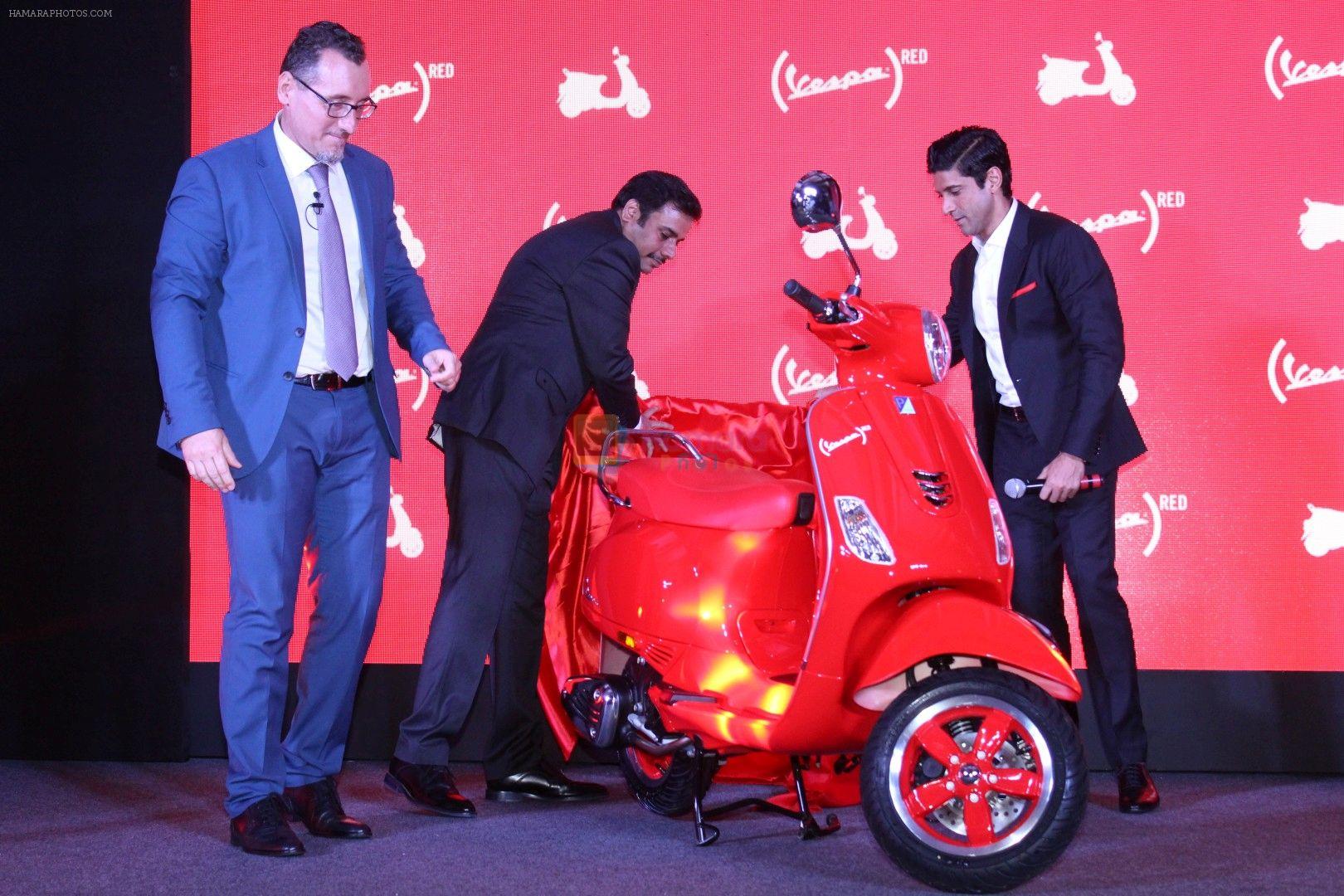 Farhan Akhtar Launch Of Vespa Red on 3rd oct 2017