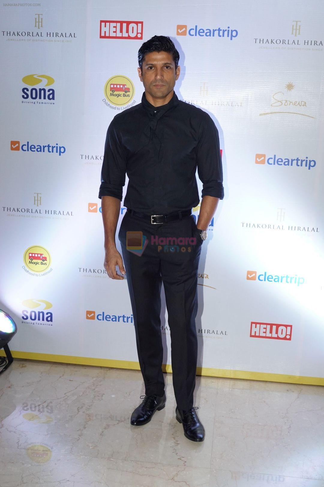 Farhan Akhtar at the Red Carpet Of 2017 Magic Bus Benefit Gala on 7th Oct 2017