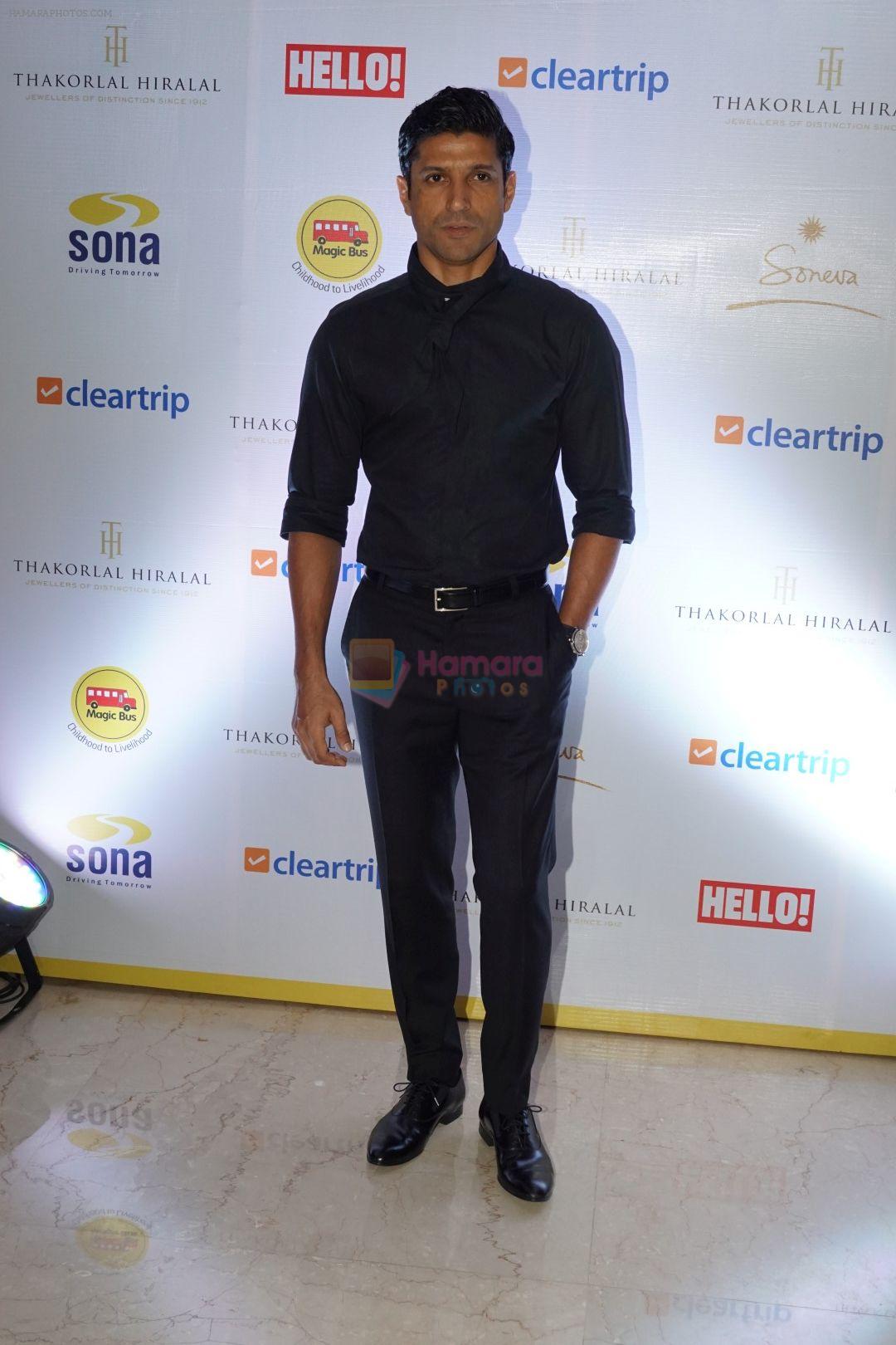 Farhan Akhtar at the Red Carpet Of 2017 Magic Bus Benefit Gala on 7th Oct 2017